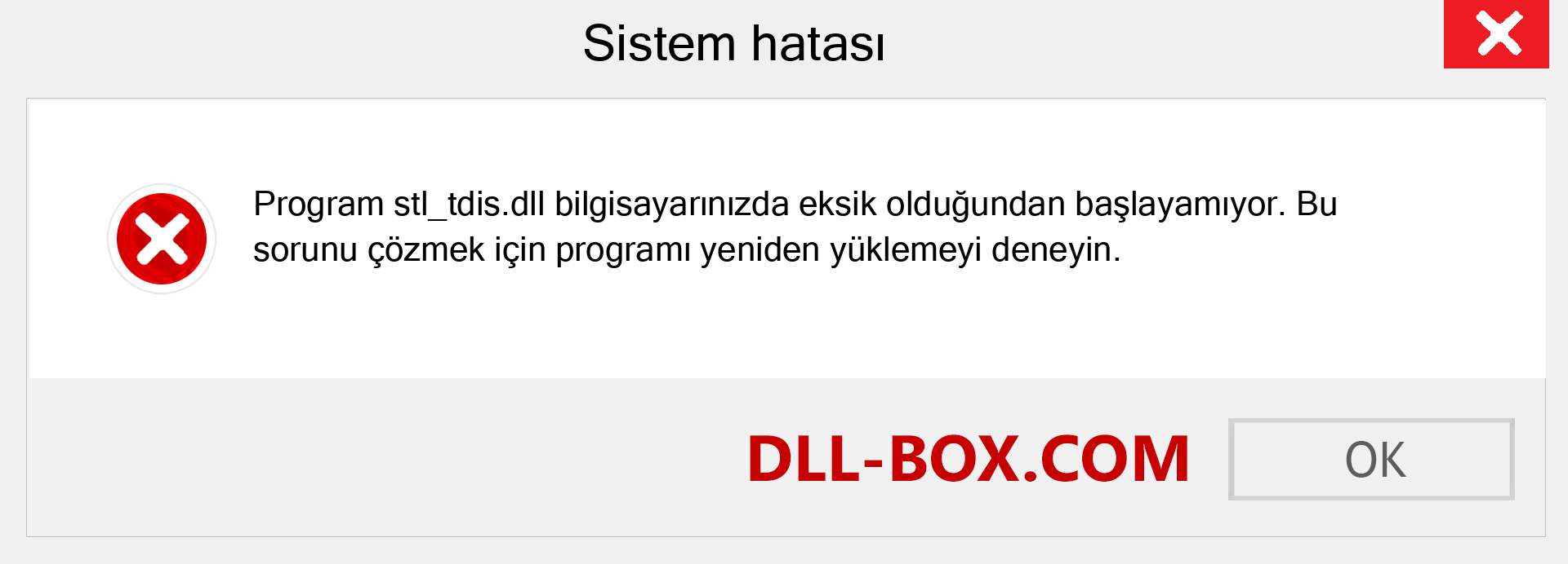 stl_tdis.dll dosyası eksik mi? Windows 7, 8, 10 için İndirin - Windows'ta stl_tdis dll Eksik Hatasını Düzeltin, fotoğraflar, resimler